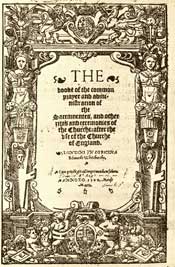 Title page of the first Book of Common Prayer