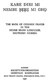 Title page, Nembe BCP