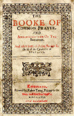 Title Page of the 1637 Scottish Book of Common Prayer