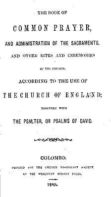 English title page