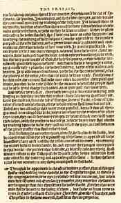 Last page of the Preface, 1549 Book of Common Prayer