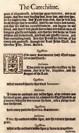 Page from the Catechism of 1604