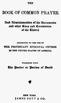 U. S. 1892 Book of Common Prayer