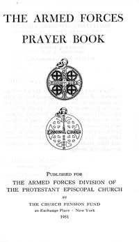Armed Forces Prayer Book title page