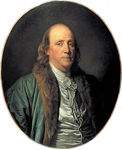 Benjamin Franklin in 1777