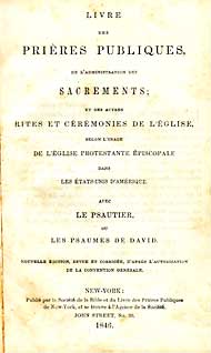 Title page, ECUSA French 1846 ed.
