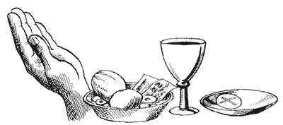 bread, wine, offerings