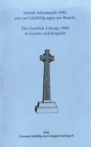 Cover of the 1982 Liturgy in Scots Gaelic & English
